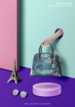 时尚创意三维立体电商海报