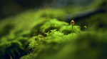 森林里的野生菌菇