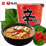 韩国农心辛拉面杯面方便面红色