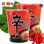 韩国农心辛拉面杯面方便面红色