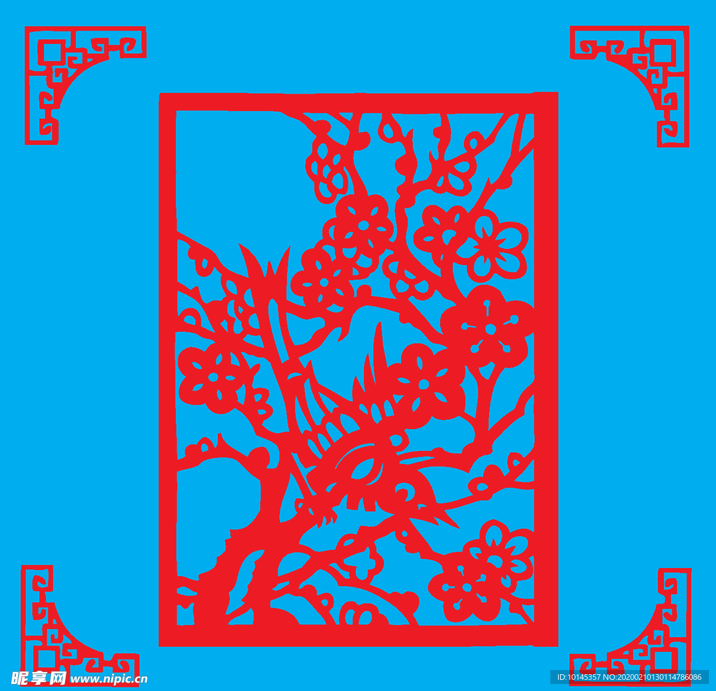 花鸟剪纸