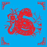 蛇剪纸