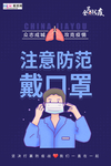 预防冠状肺炎流感病毒海报