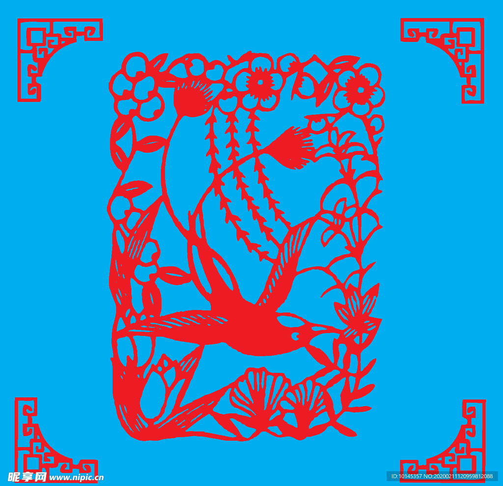 花鸟剪纸