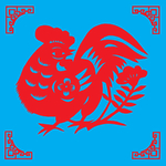 鸡剪纸