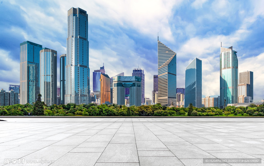 城市建筑地面背景