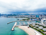 大连城市海岸线海边