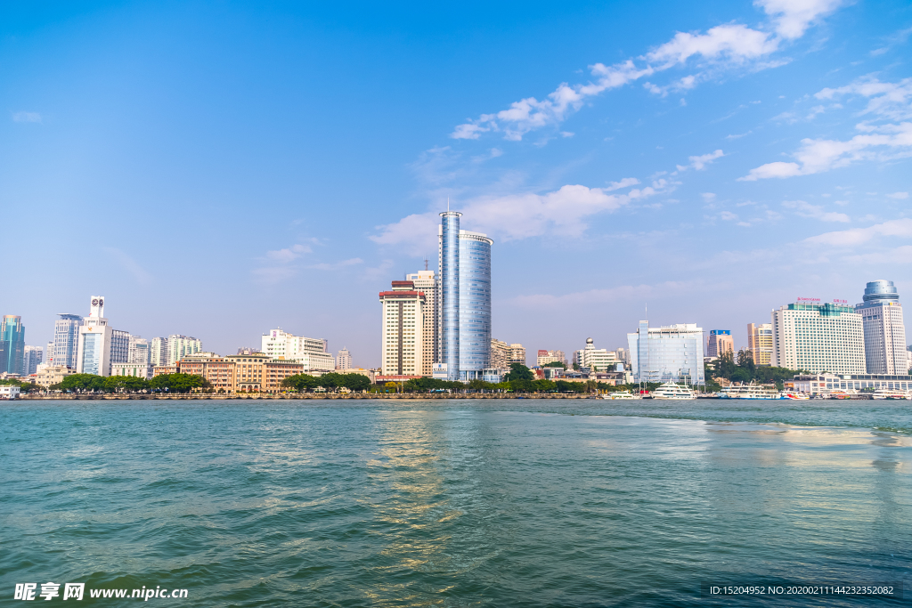 厦门城市建筑背景