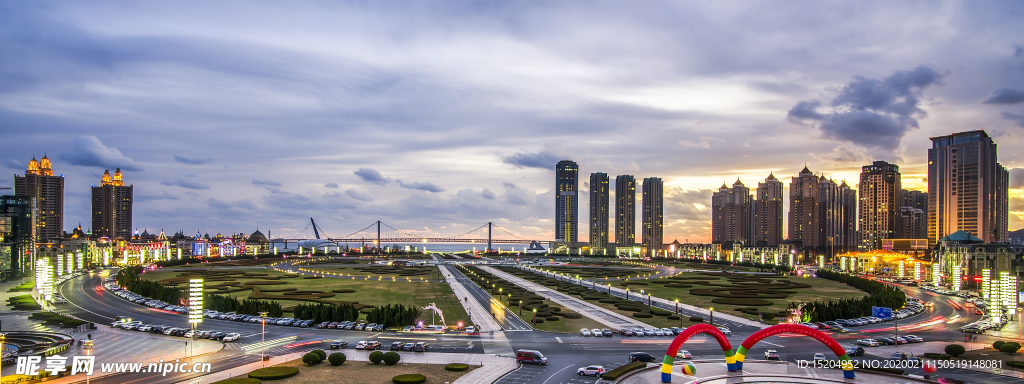 现代城市大连全景