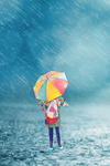 手绘雨伞