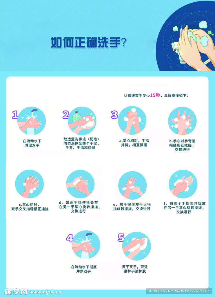 七步洗手法