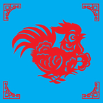 鸡剪纸