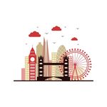 伦敦景点建筑剪影