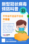预防冠状肺炎流感病毒海报