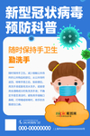 预防冠状肺炎流感病毒海报