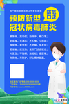 预防冠状肺炎流感病毒海报