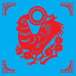 鸡剪纸