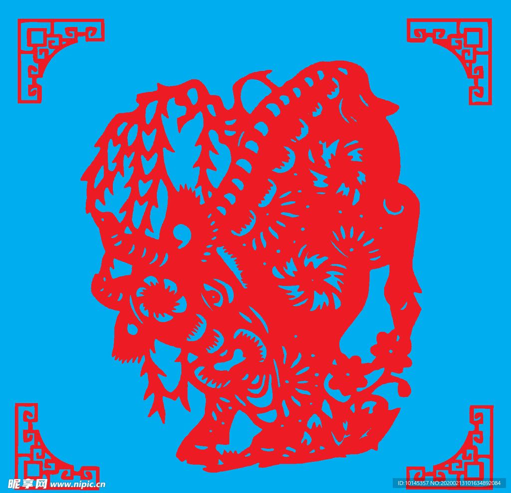 牛剪纸