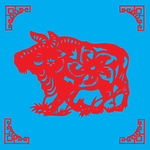 牛剪纸