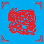 兔子剪纸