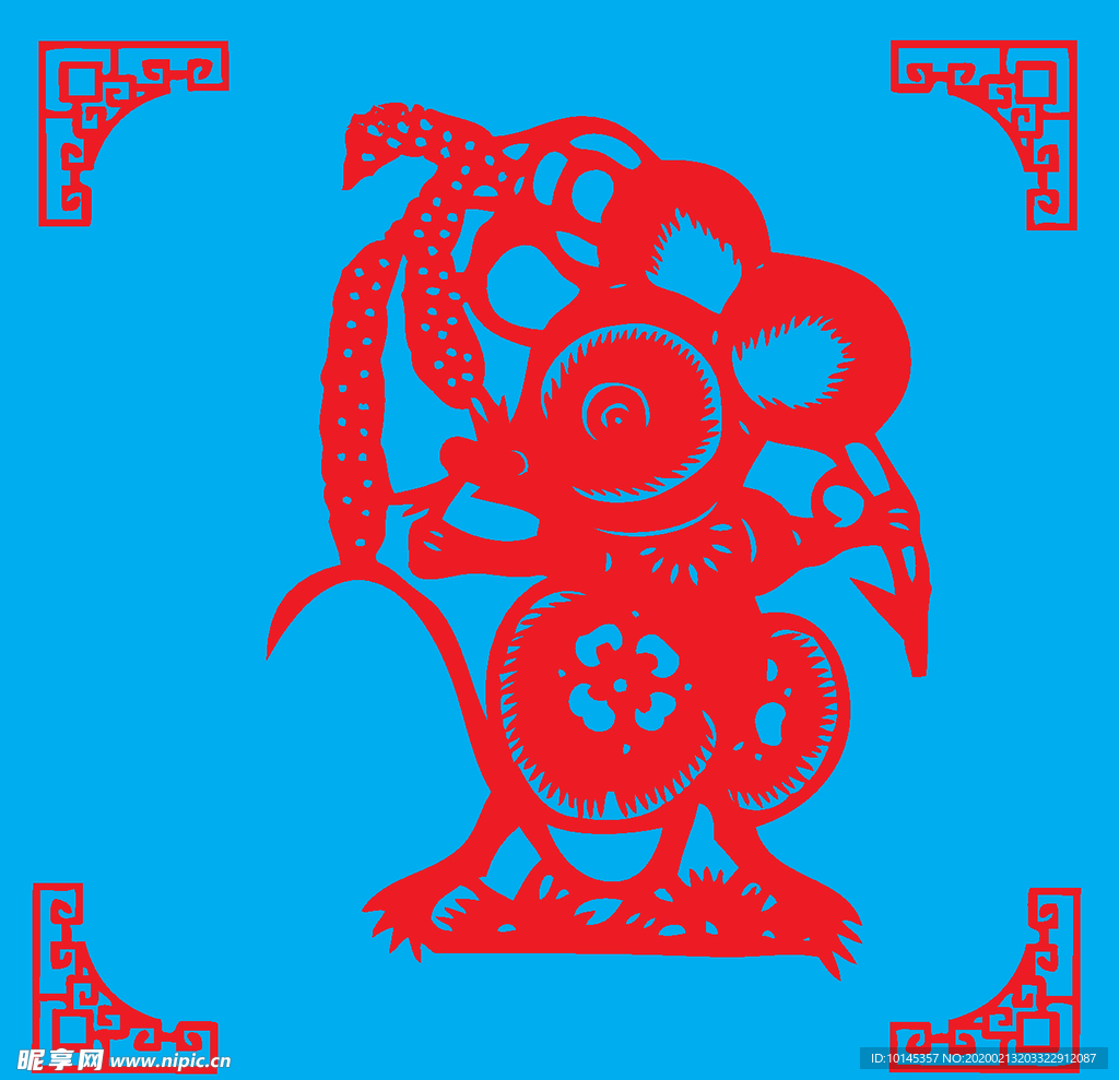 老鼠剪纸