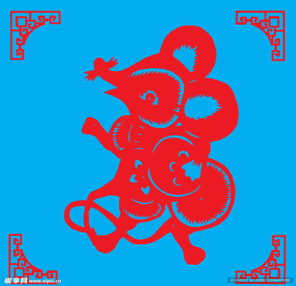 老鼠剪纸