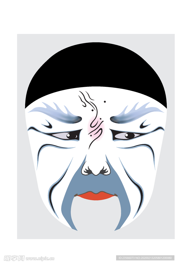 中国风传统京剧脸谱