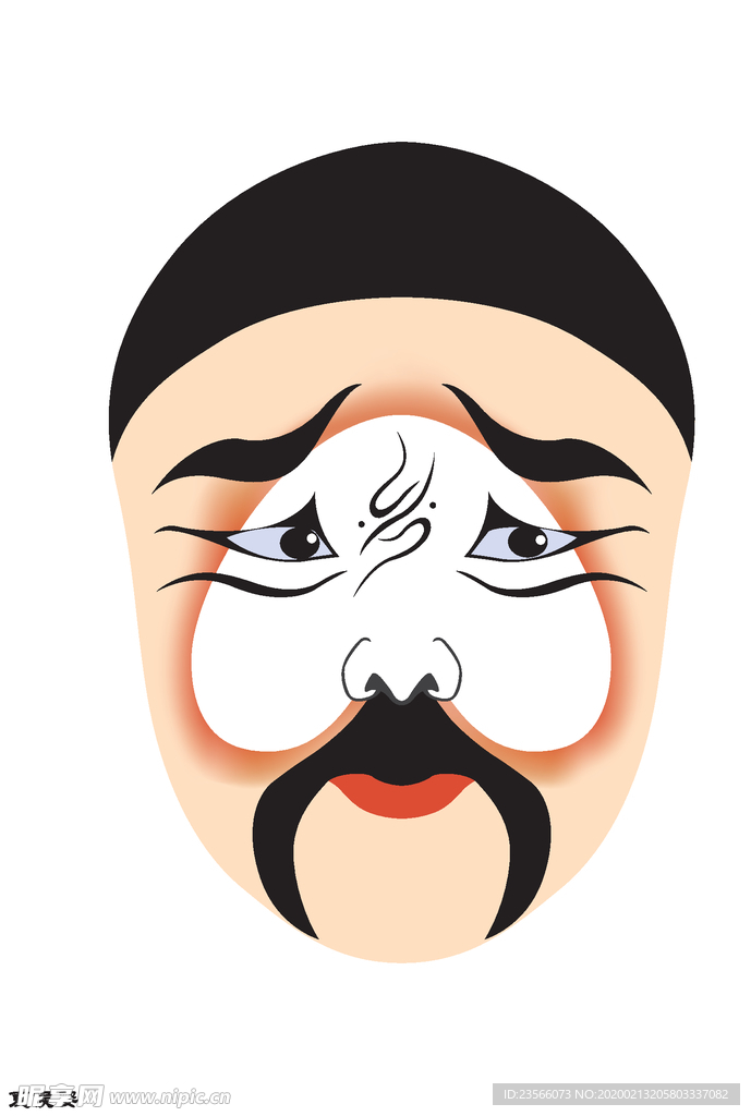 中国风传统京剧脸谱