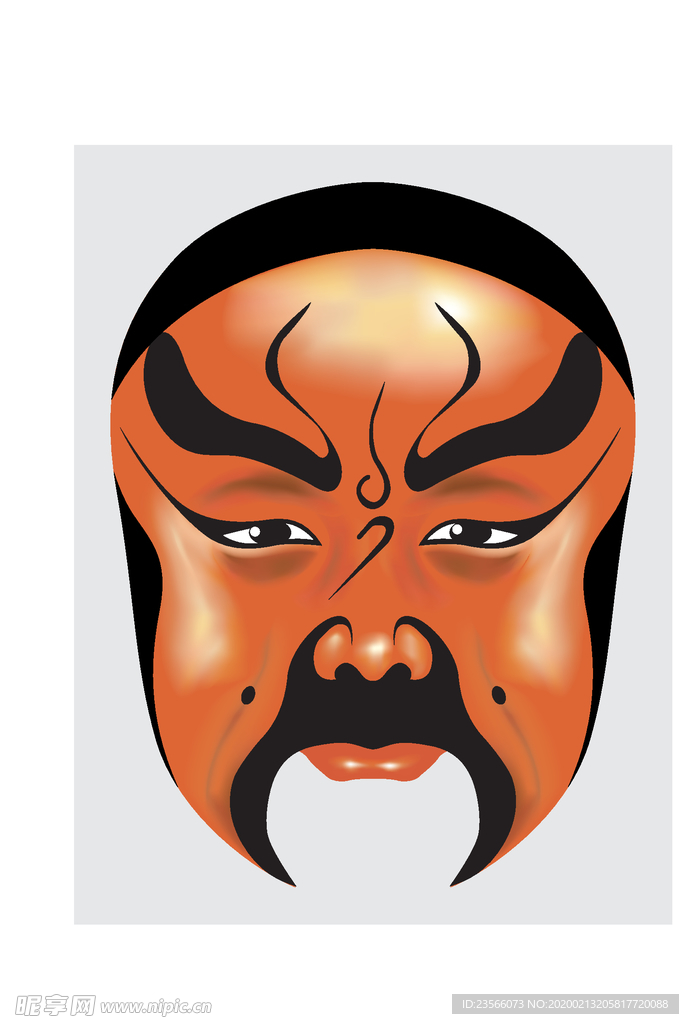 中国风传统京剧脸谱
