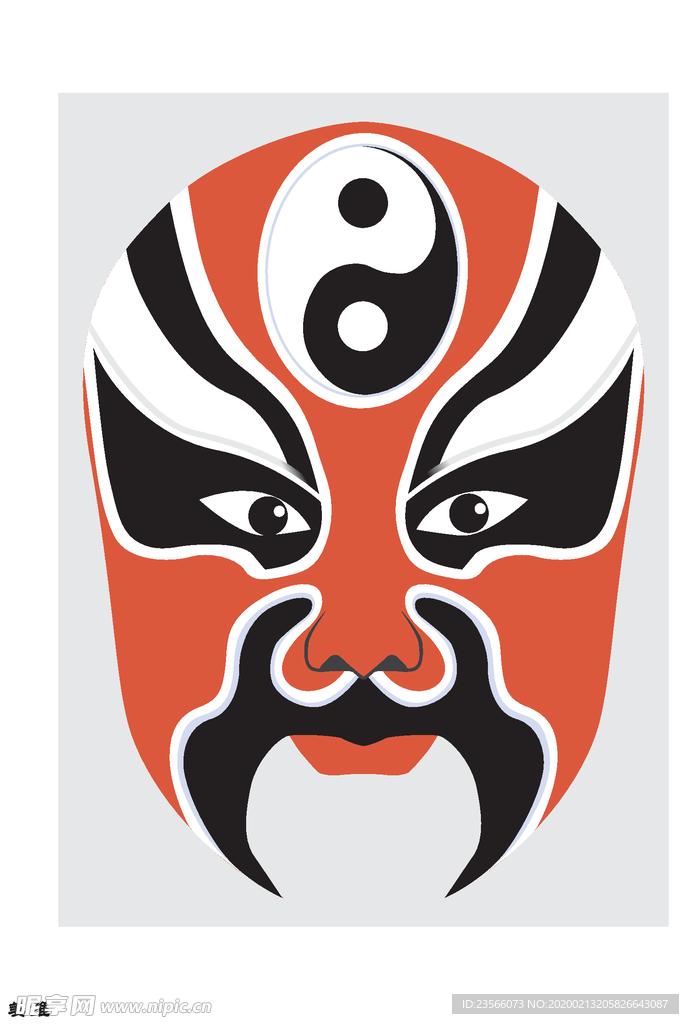 中国风传统京剧脸谱