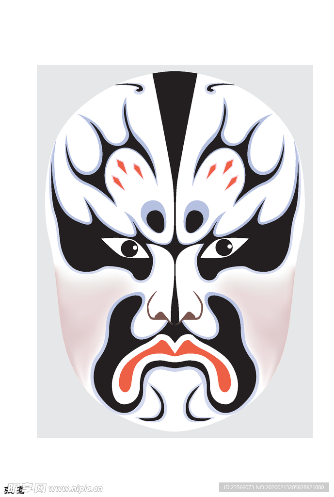 中国风传统京剧脸谱