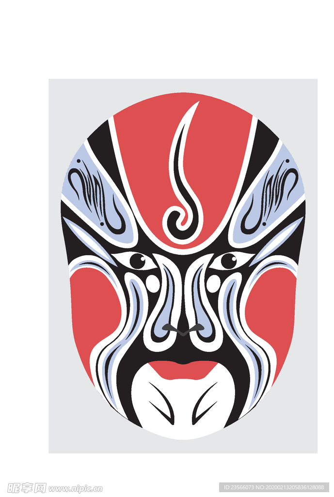 中国风传统京剧脸谱