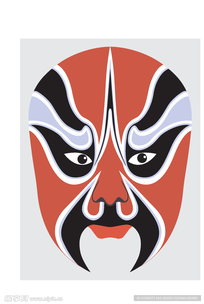 中国风传统京剧脸谱