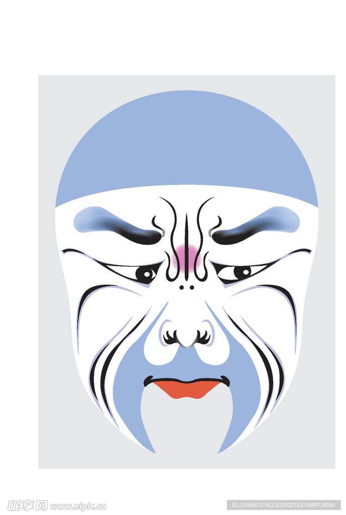 中国风传统京剧脸谱