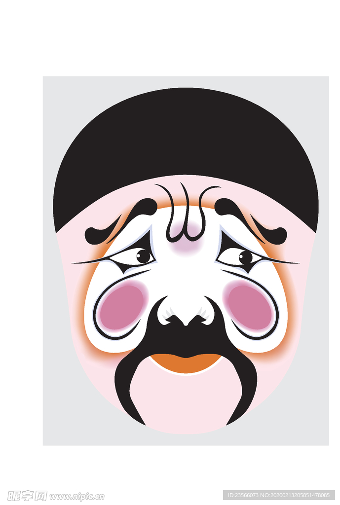 中国风传统京剧脸谱