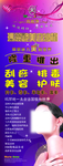 美容沙龙介绍宣传展架易拉宝海报