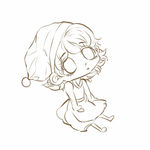 Q版少女线稿