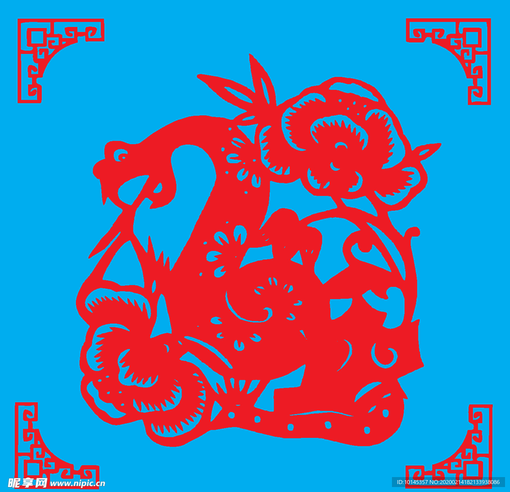 蛇剪纸