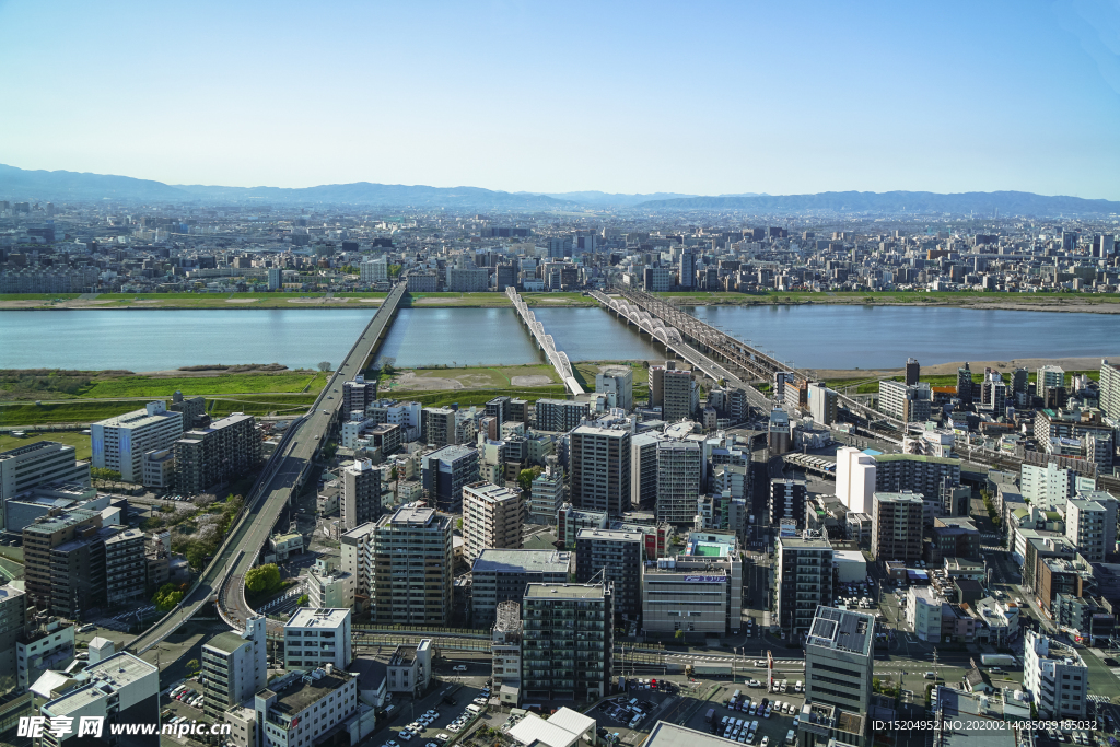 日本大阪梅田空中庭园及周围