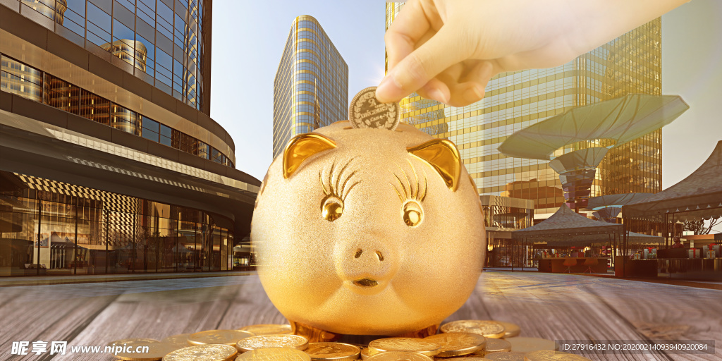 金猪金币储物罐