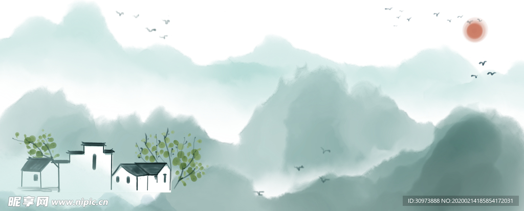 水墨山水