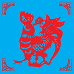鸡剪纸