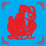 鸡剪纸