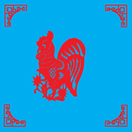鸡剪纸