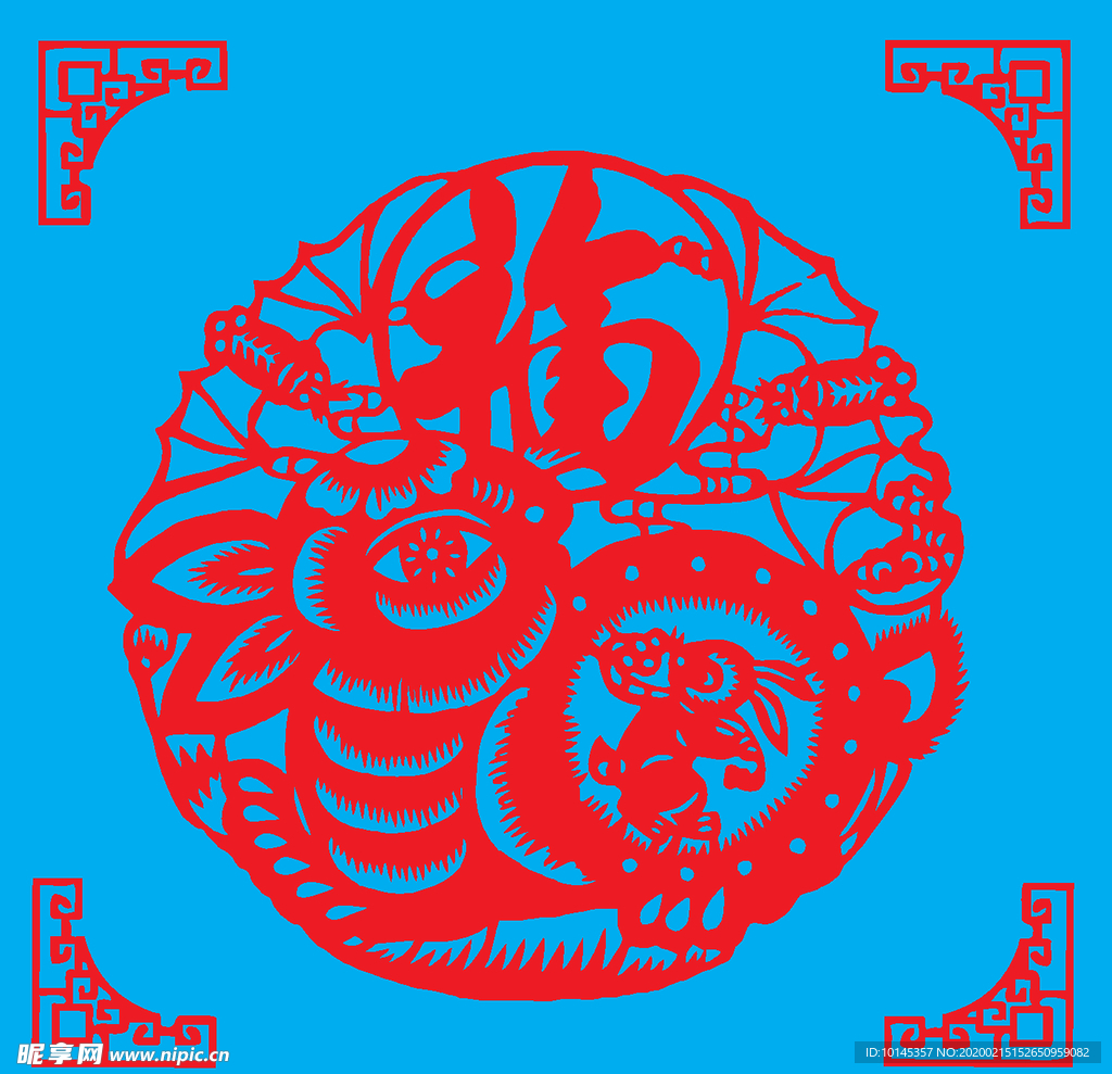 兔子剪纸