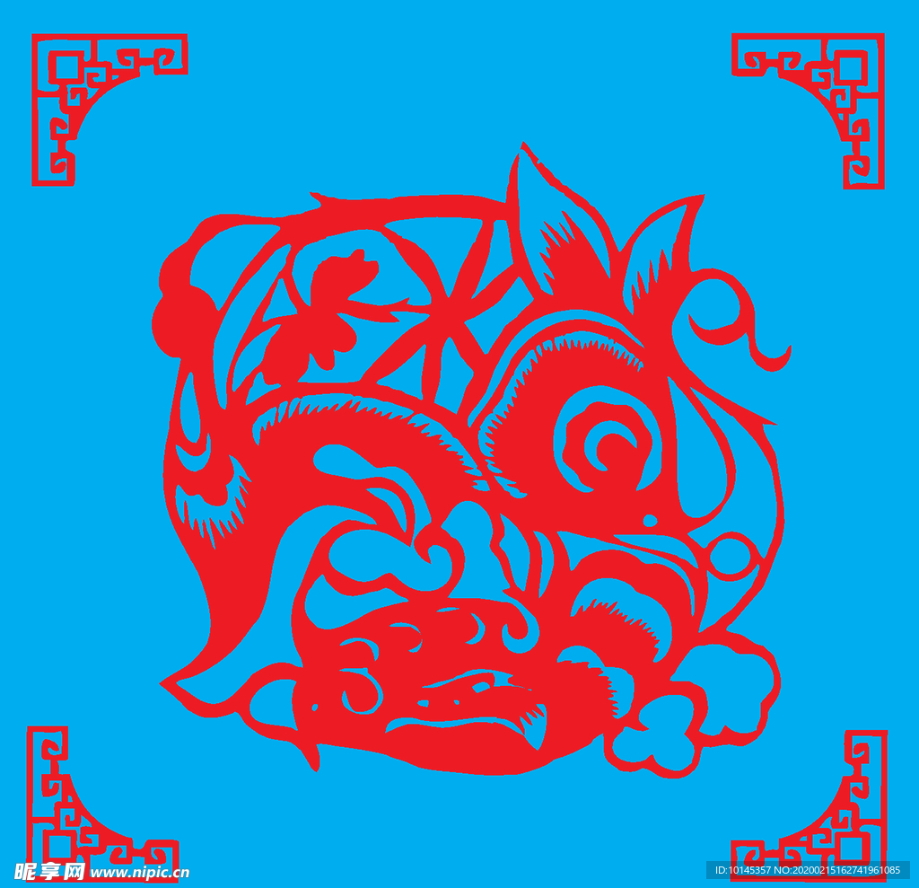 兔子剪纸