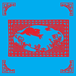 猫蝶图剪纸