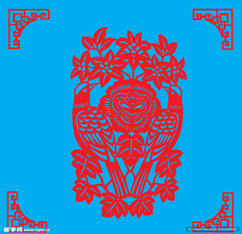 花鸟剪纸