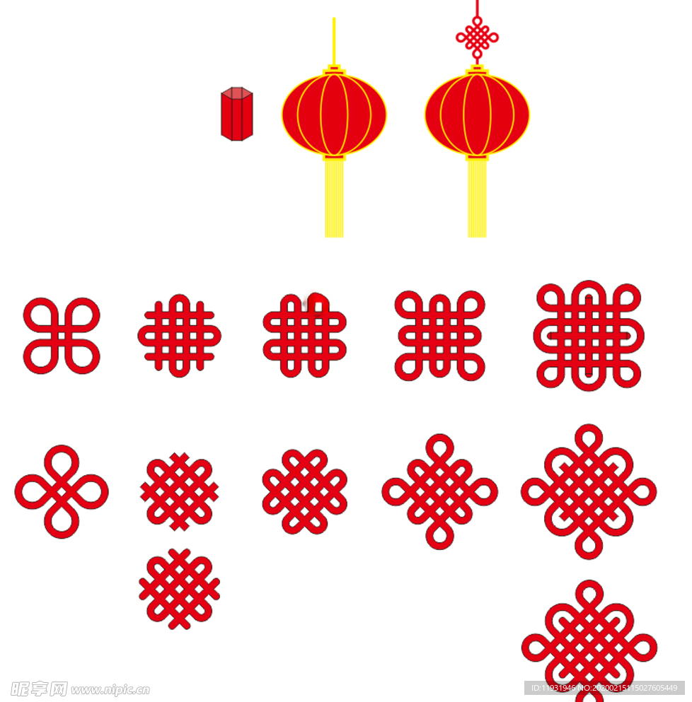 绳结 灯笼 中国结