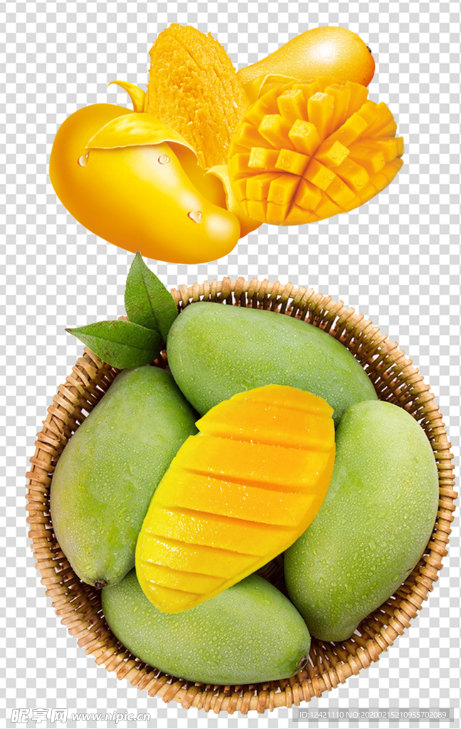芒果  一盆芒果  一簇芒果
